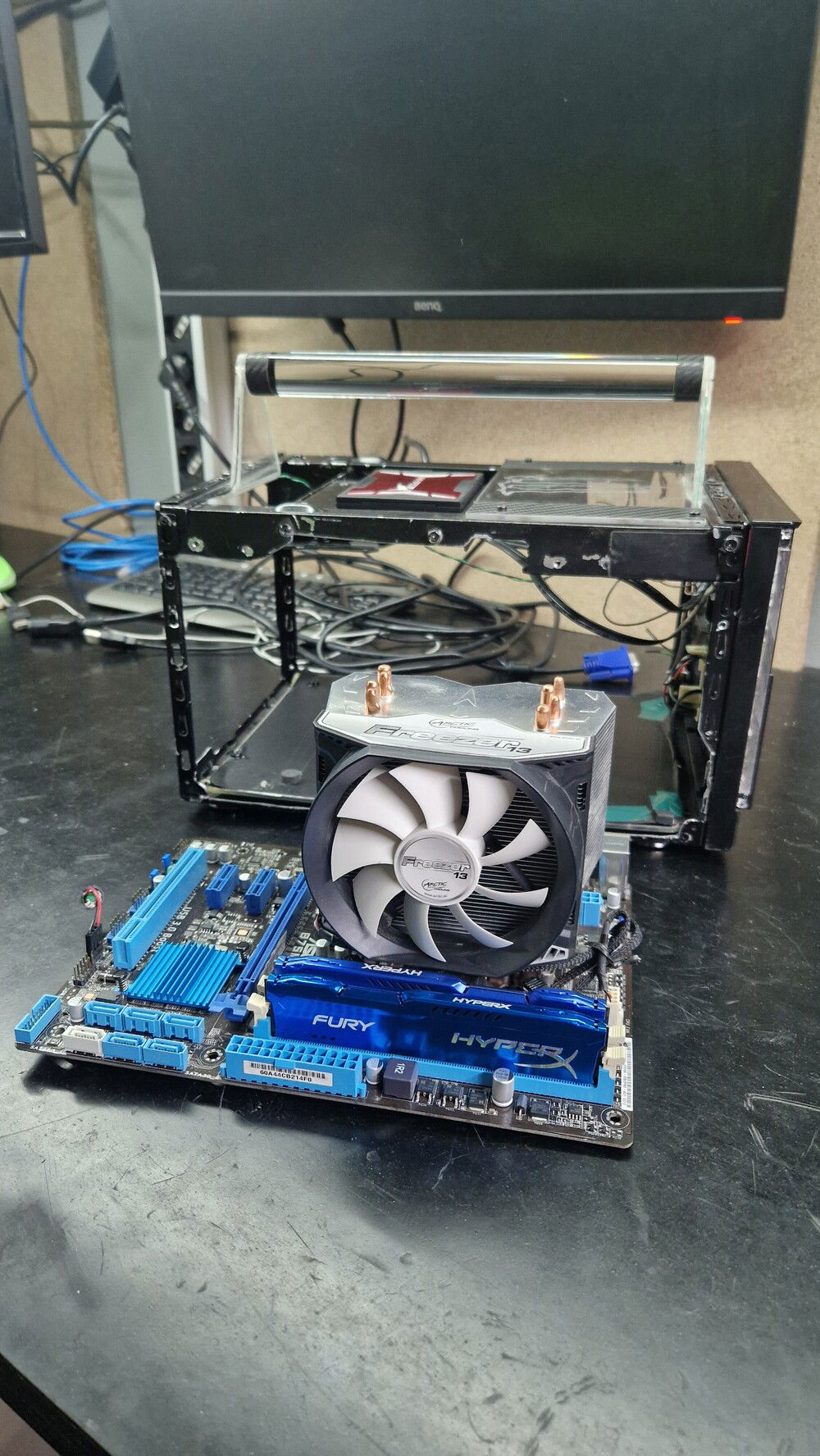 Very big cooler, need to cut some parts in the case to fit it