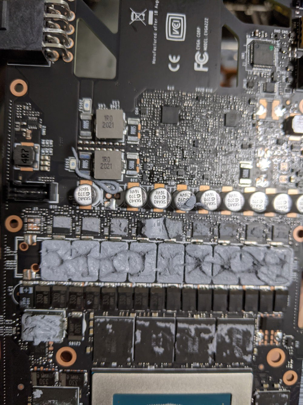 Evga thanks for the extra thermal blob