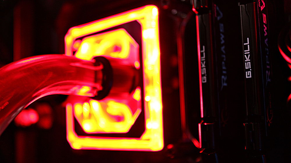 RAM: G.Skill Ripjaws V DDR4 32 GB: 2 x 16 GB - DIMM 288-PIN - 3200 MHz CL14