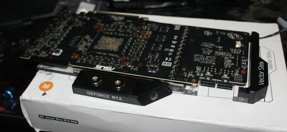 GPU block assembled. (Thing is heavy!)