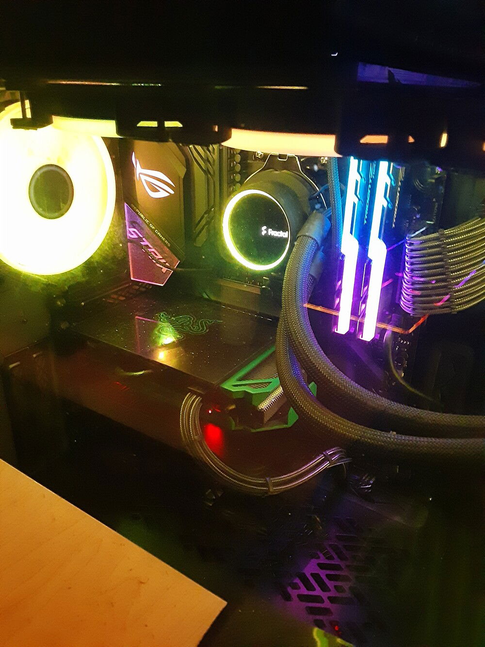 all setup (sorry for phone pic)