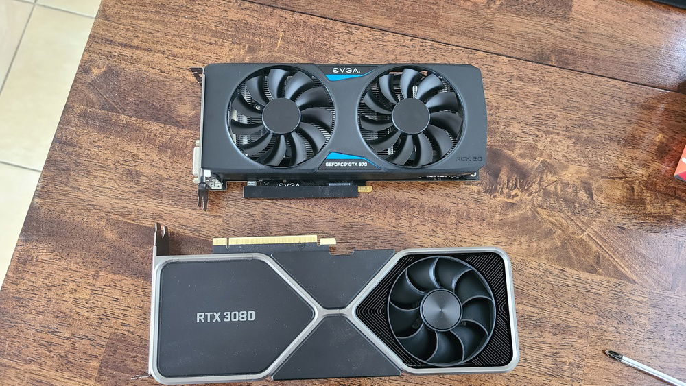 The loyal 970 pales in comparison to the new 3080