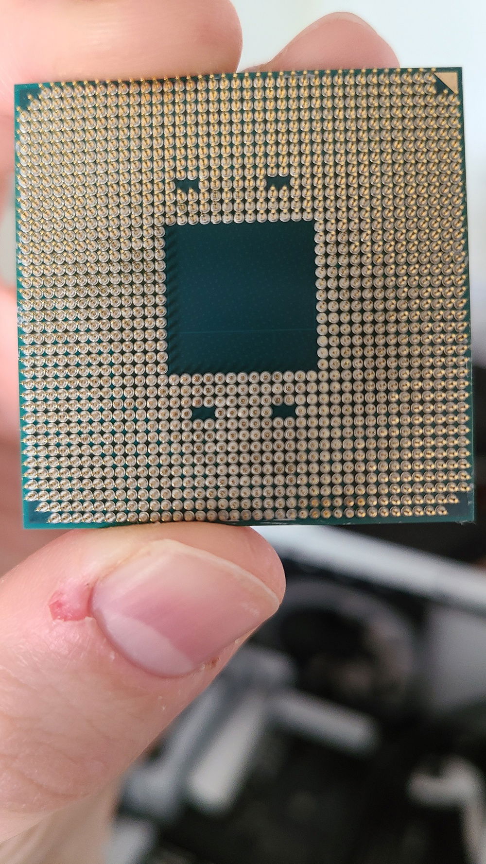 Had to reseat the AIO to fit the new ram, just checking the pins to make sure it all worked