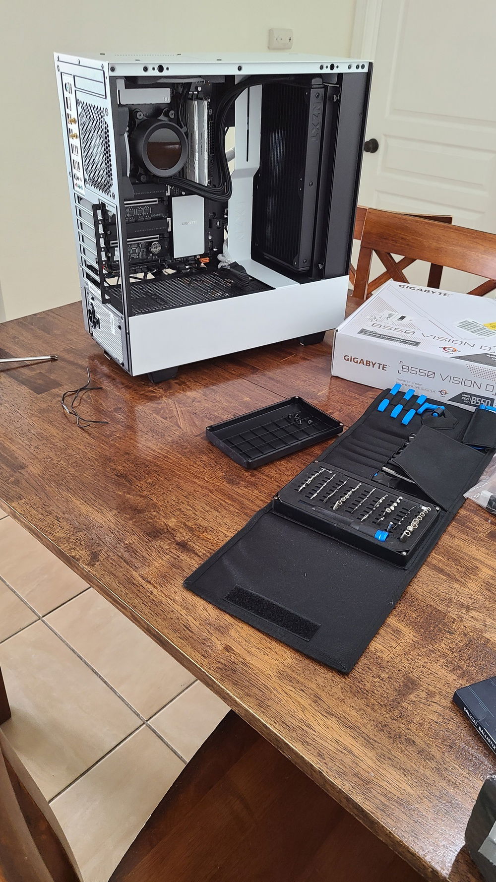 Installing everything.