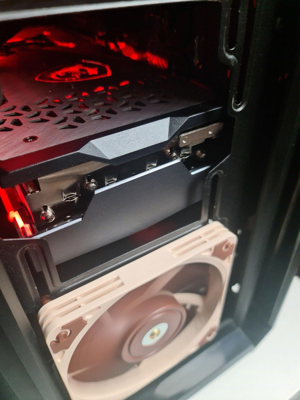 ... just don't expect space for a 240 rad or any regular sized fan for that matter.