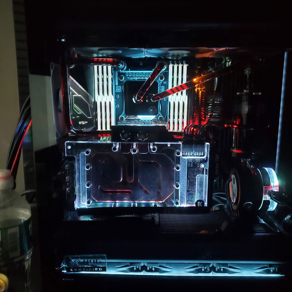 Experimenting with changing the orientation of the leds.  I like minimal rgb.  The top one im experimenting with how to install.  Decided to use fishing wire.