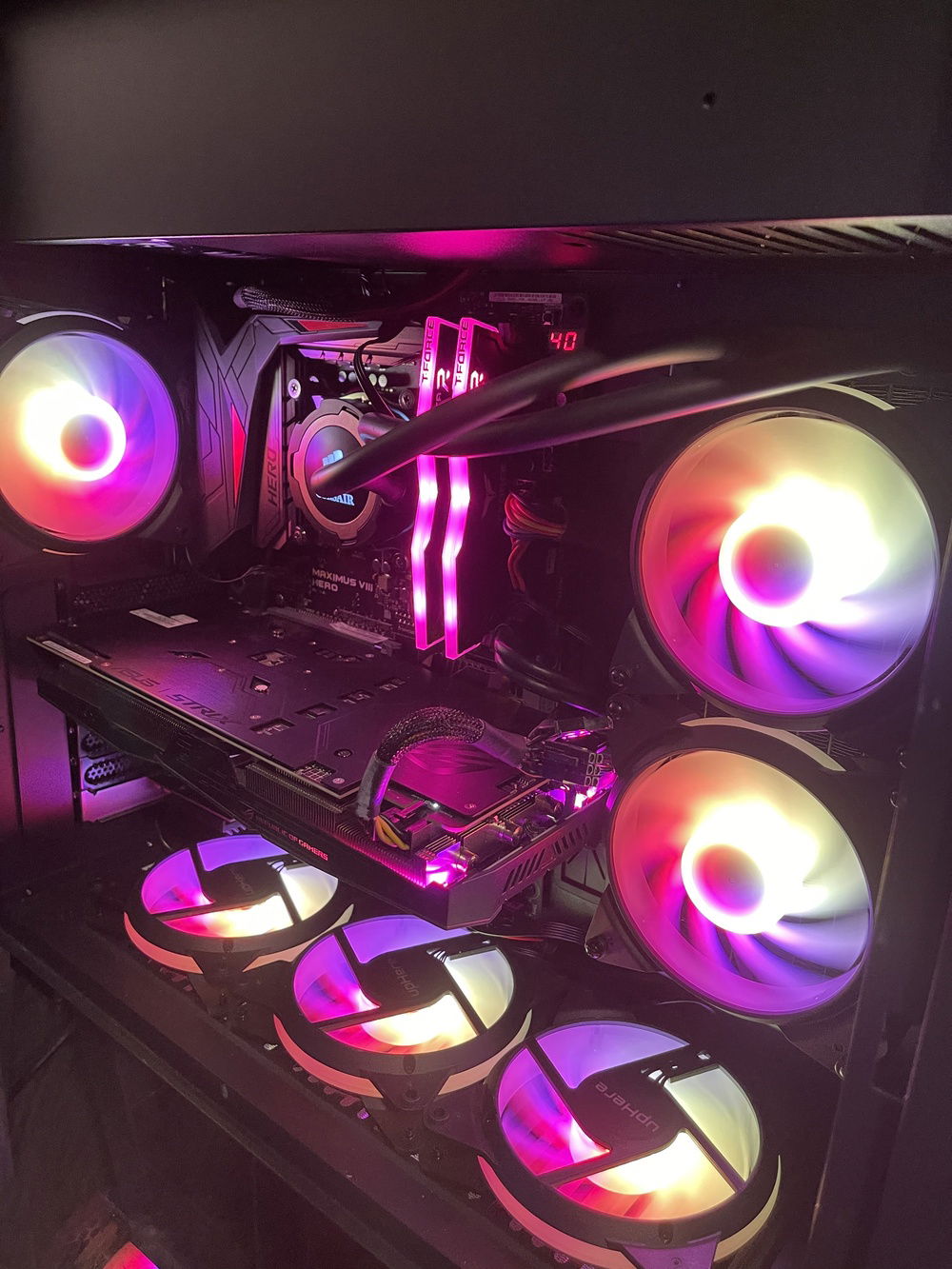 Some of the color options for RGB