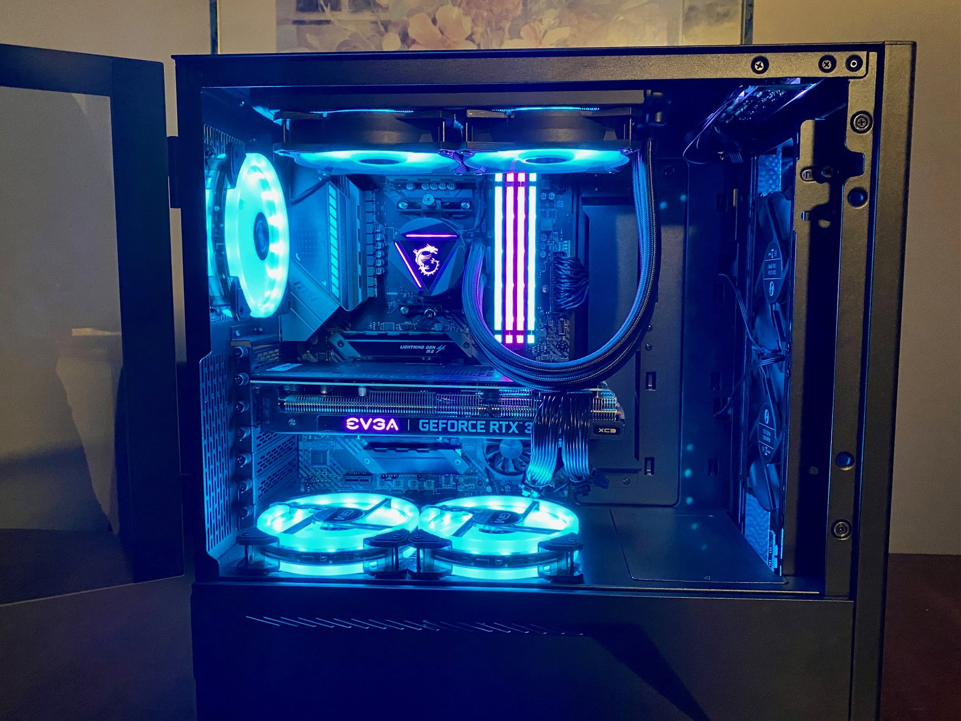 Gaming Computer Builds Blue Black and Blue Gaming Machine » builds.gg