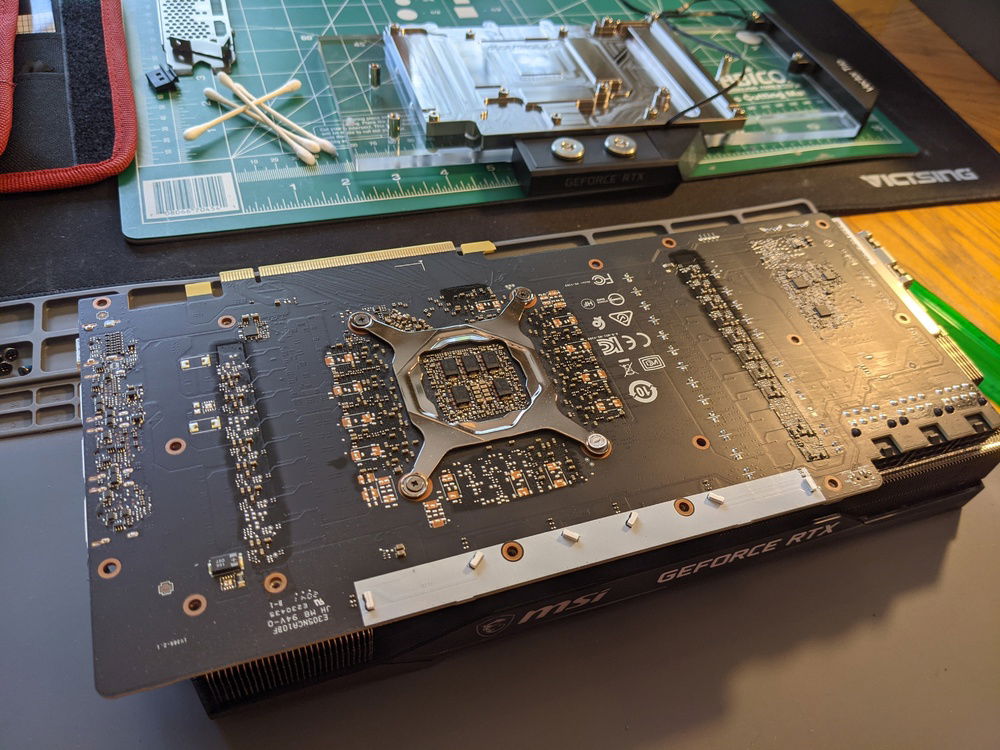 Stock backplate removed