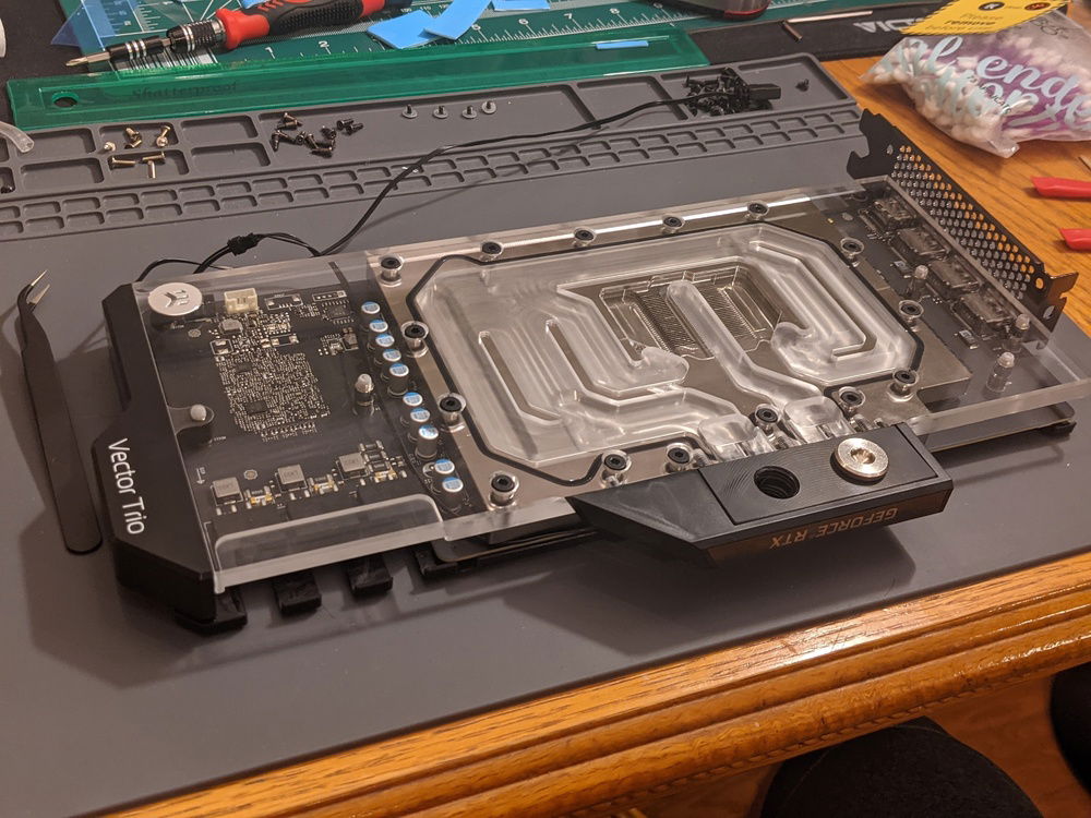 Water block installed!