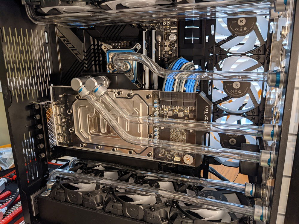 Definitely my most difficult bend, but after a few hours I was able to get it looking more or less the way I was envisioning. Only one more tube to go!