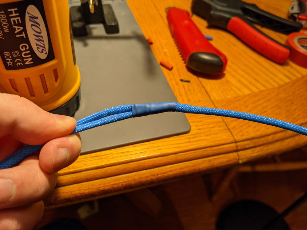Put some clean heat shrink over the top, and then called it finished!