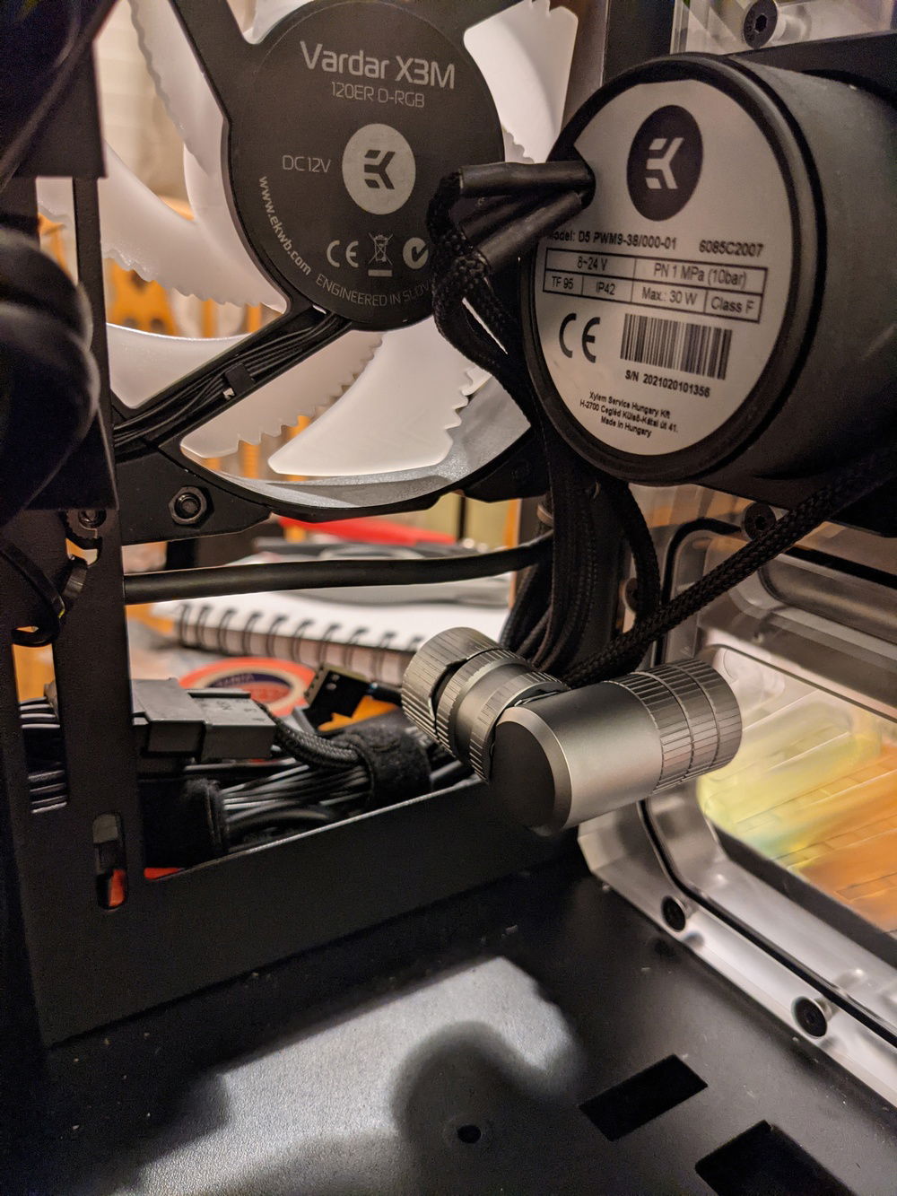 Current configuration for drain port (front view)