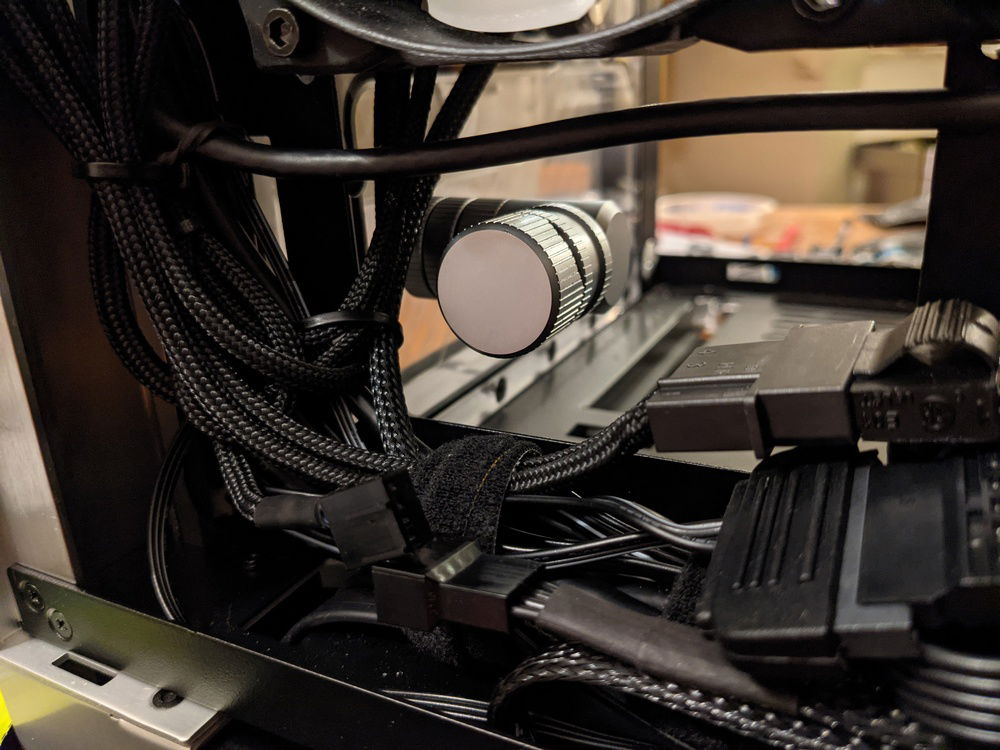 Current configuration for drain port (rear view)