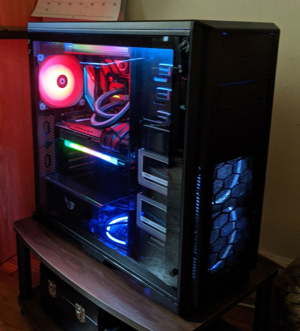 Side angle of my gaming build
