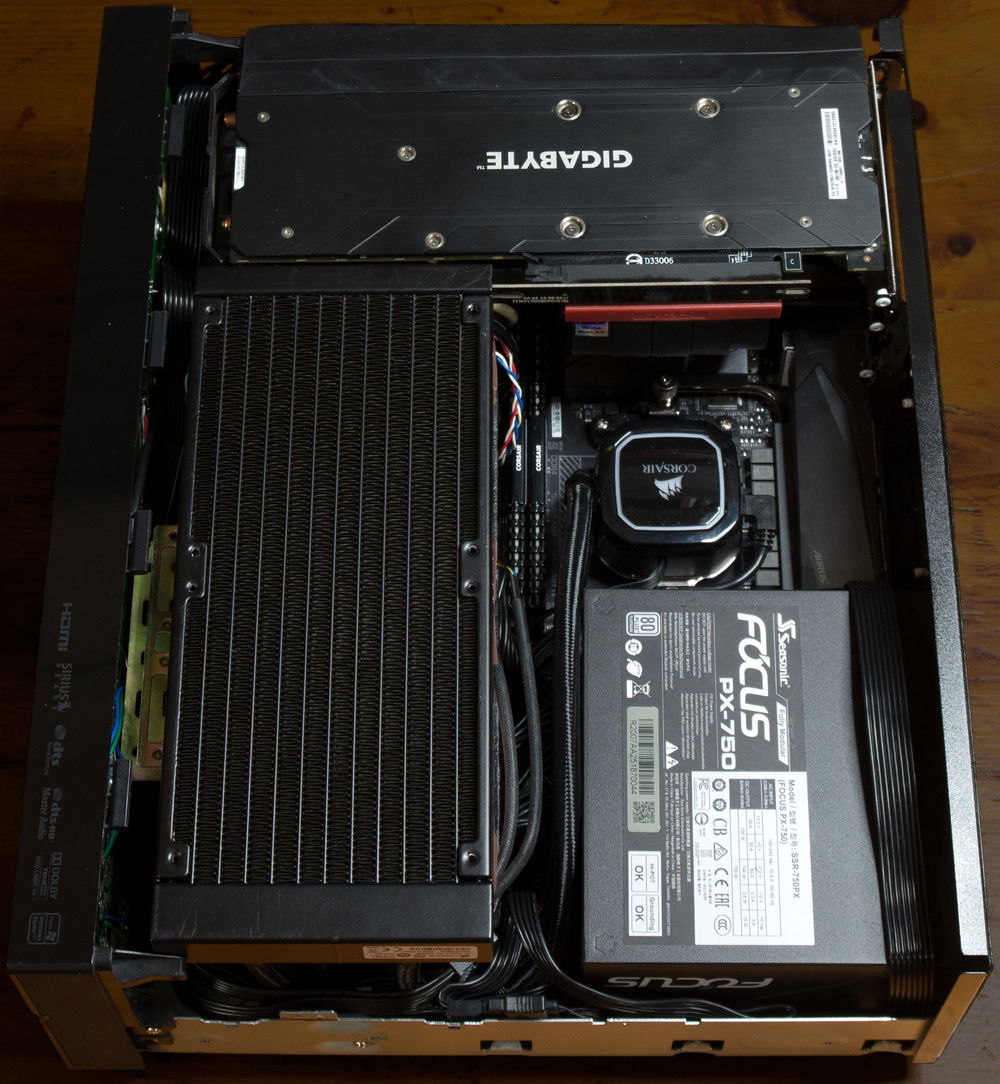 Overall internal view. Cable management visible.