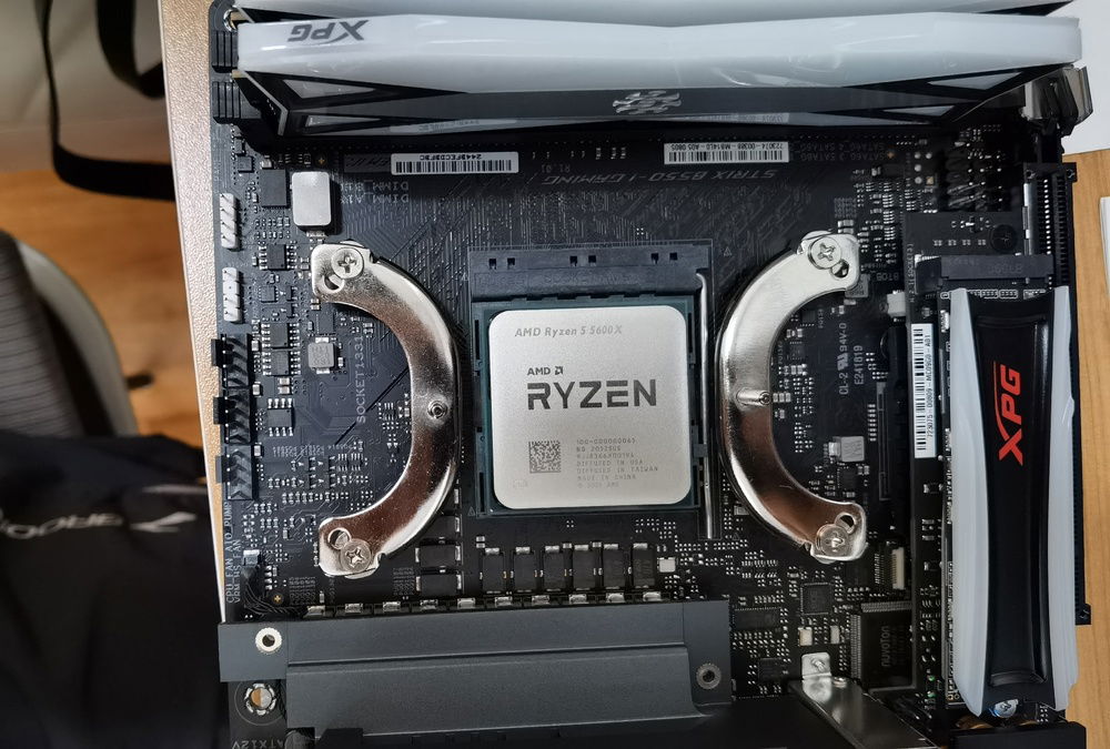 Getting everything installed before placing into the case