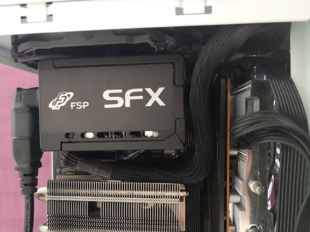 Another top view of the final version of my Front PSU Mod.