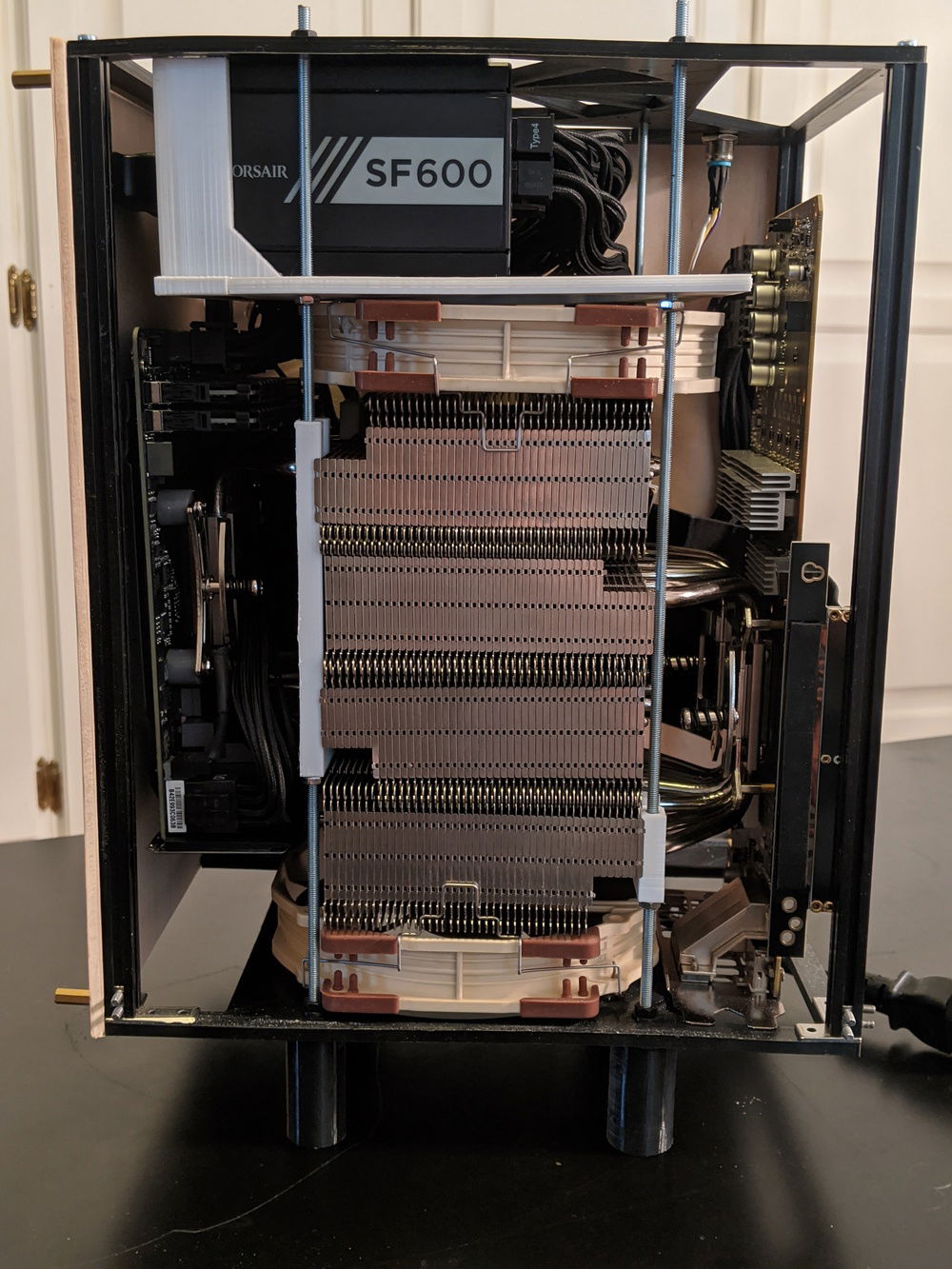 The cooling stack in all its glory