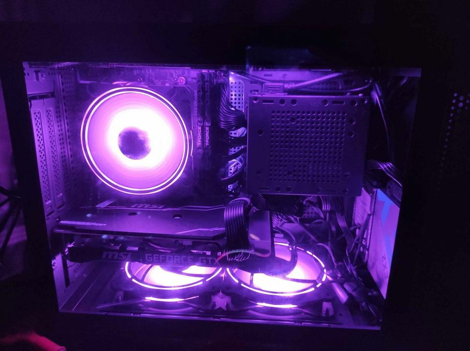 Now it's glowing purple!