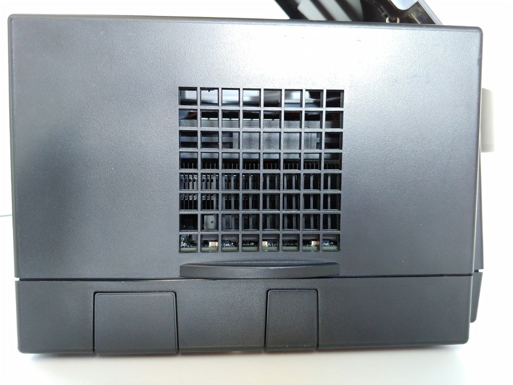 Left side. The VRM heatsink is neatly aligned with the ventholes.