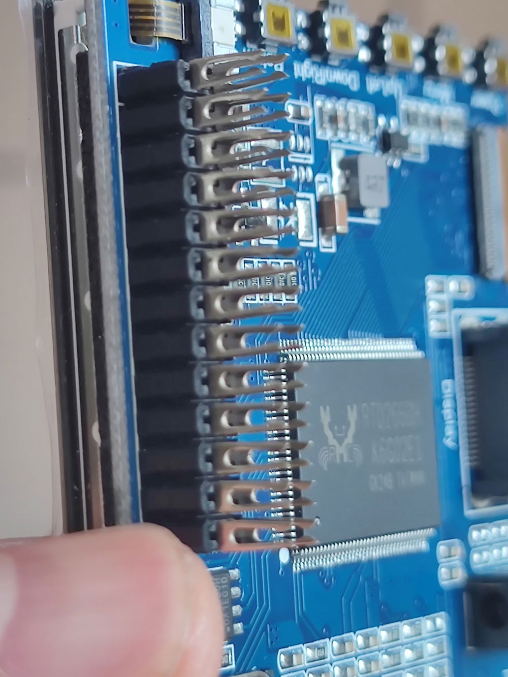 Cutting the pins was easy but a bit painful; I always tried to avoid defacing hardware as much as possible. In this case, it was unavoidable.