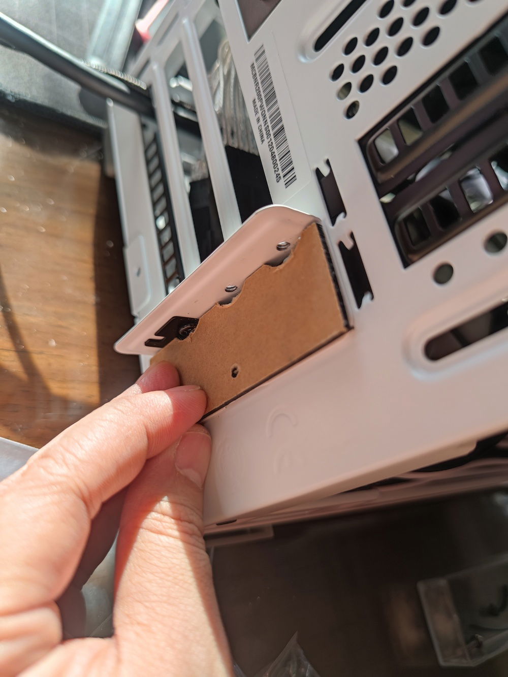 The additional acrylic pieces covered the horizontal VGA slot holder and the vertical. This was done mostly to keep foreign objects out, including creepy crawlies.