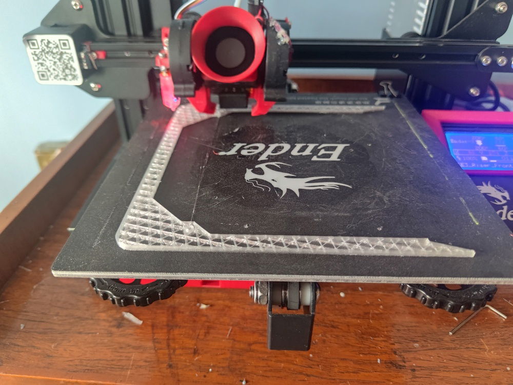 Started printing one-half of the feet.