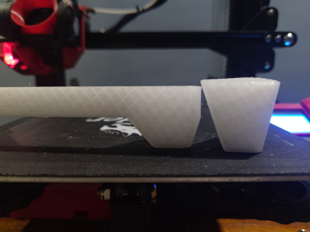 The new feet are slightly shorter than the stilettos, but gave more than enough clearance for good ventilation at the bottom of the case.