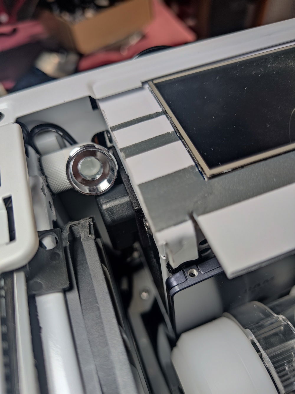 Another view. I also had to clear the power cable at lower middle of the pic.