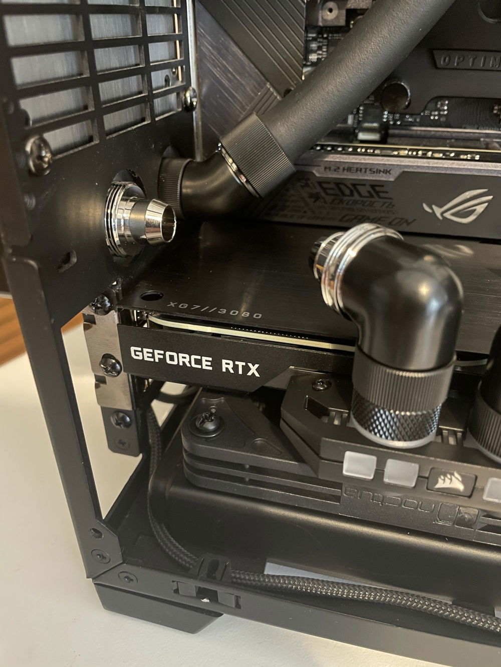 Was originally going to put in a curved piece of tubing here.