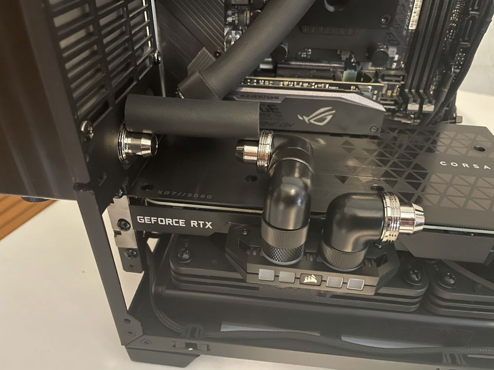 Decided to use a second 90degree fitting to make the run a lot cleaner.