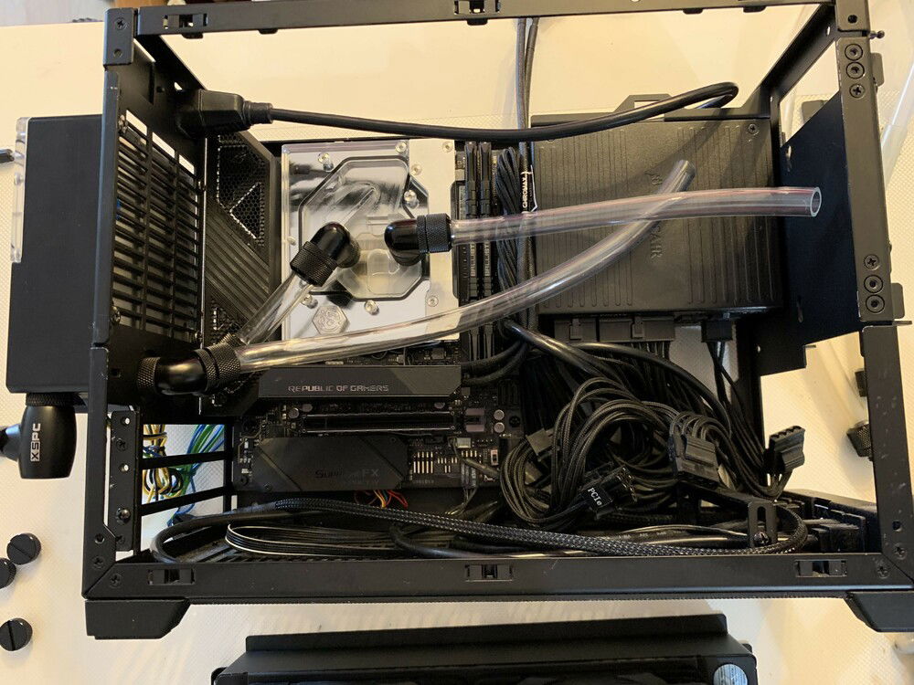 Inside view before adding radiator.
