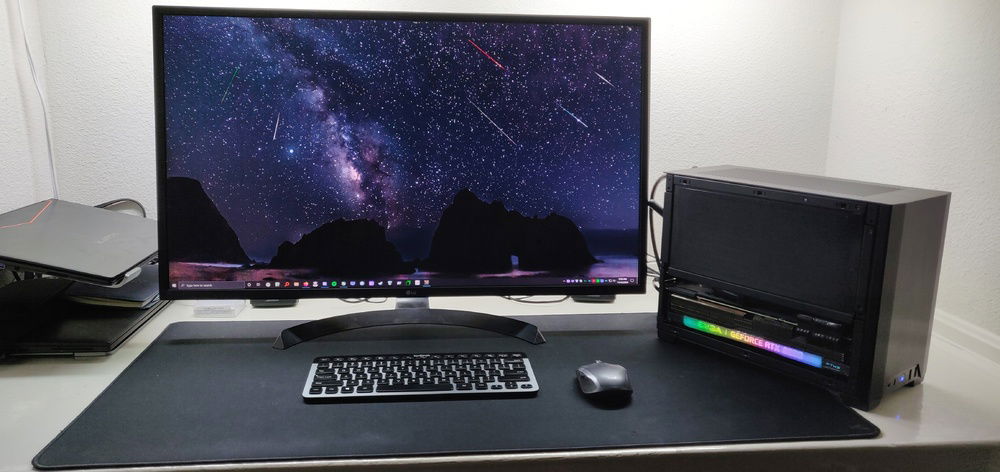 PC w/ monitor I use (LG 32" - 4k/60Hz)