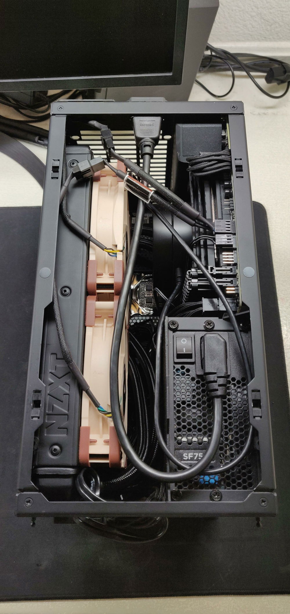 NCase M1 with top panel removed