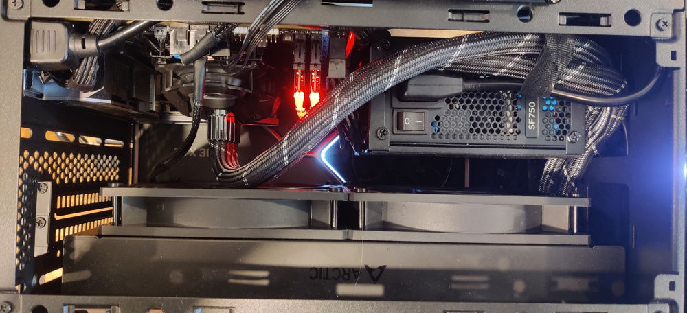 Artic Liquid Freezer two could do with some swivel hose ends on the pump. Almost too tall