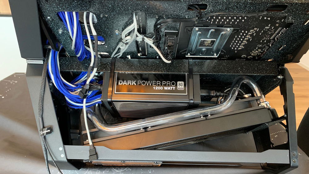 Tubing of the bottom left radiator. Five bends and lots of scrap.