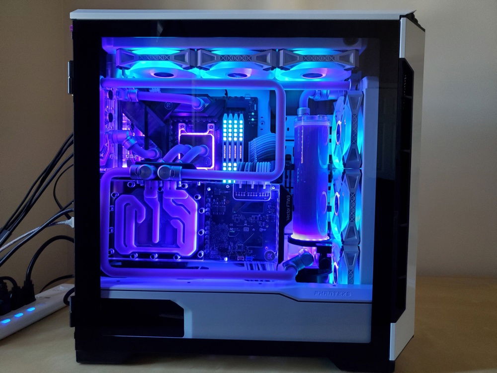 Full view with glass.