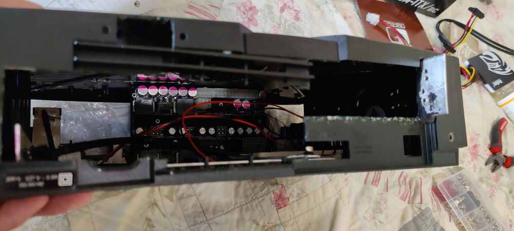 Checking PSU fitment from the back.