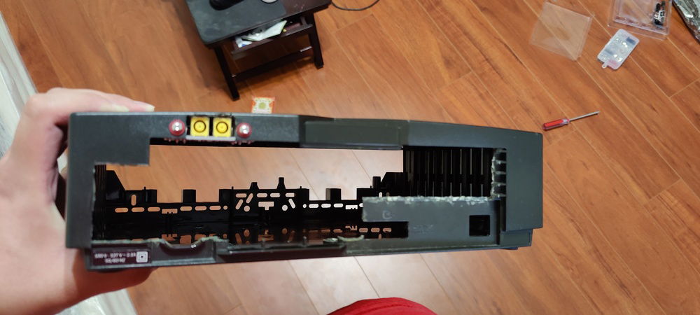 Cut outs for the back. In the end I couldn't get the I/O shield to fit.