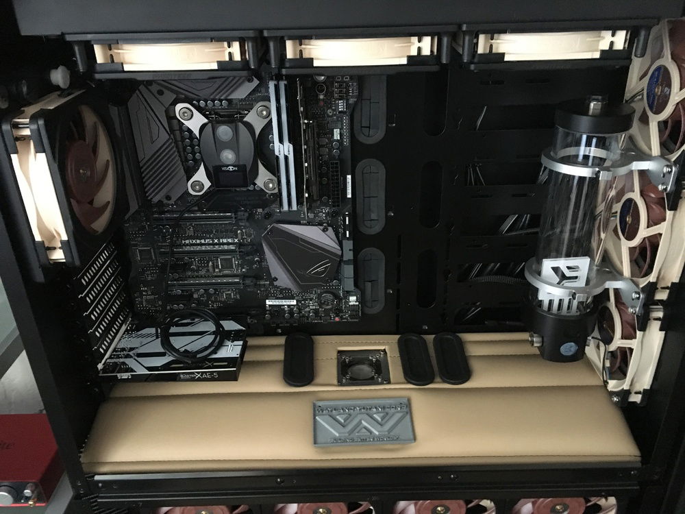 Fitting the vinyl floor after sewing the pleats