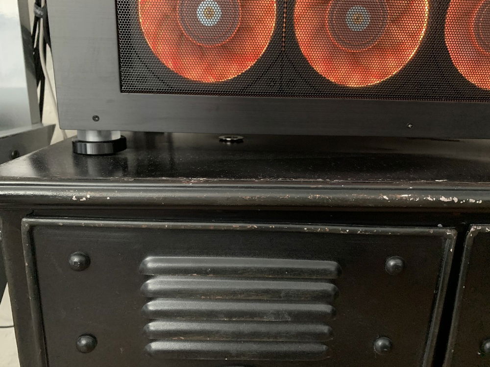 1 of 2 drain plugs leading to the tub