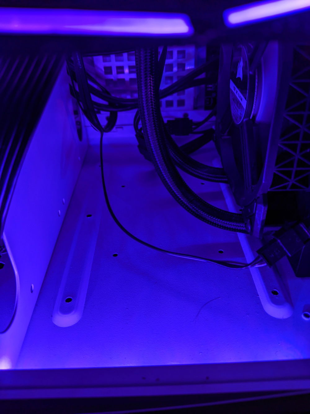 This just shows the most empty spot in the case.