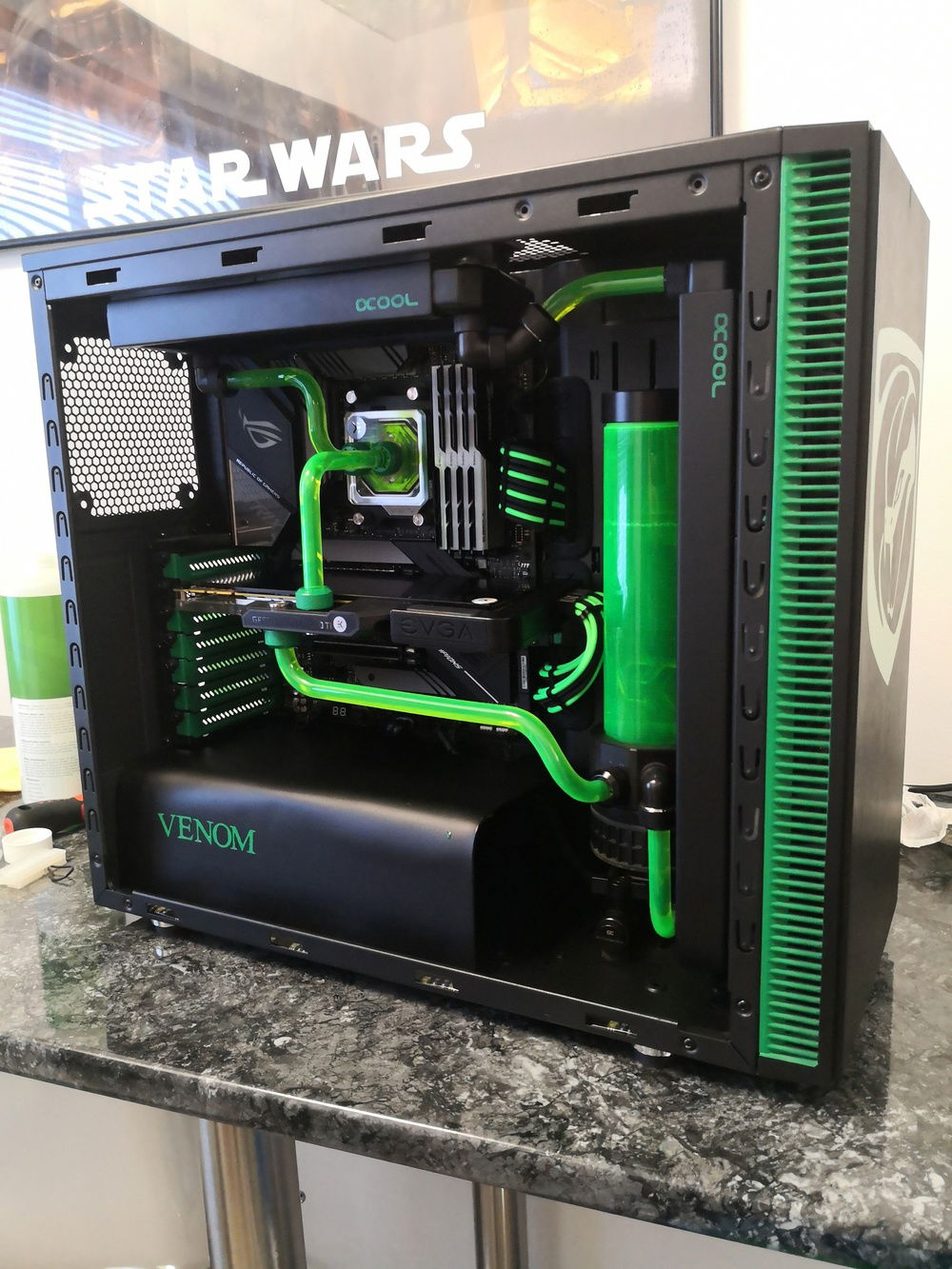 Just after finished filling the loop.