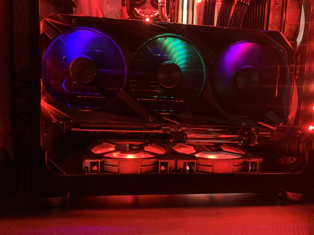 Bottom of case, 2x 140mm intakes