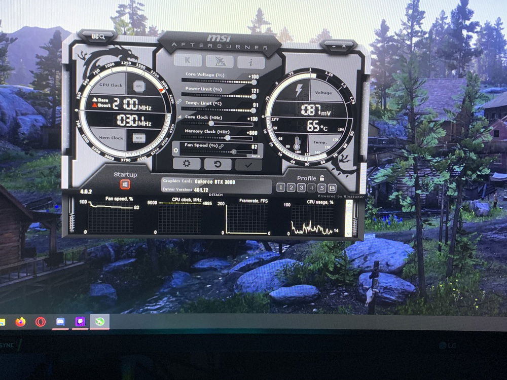 Overclock on 3080 in MSI Afterburner