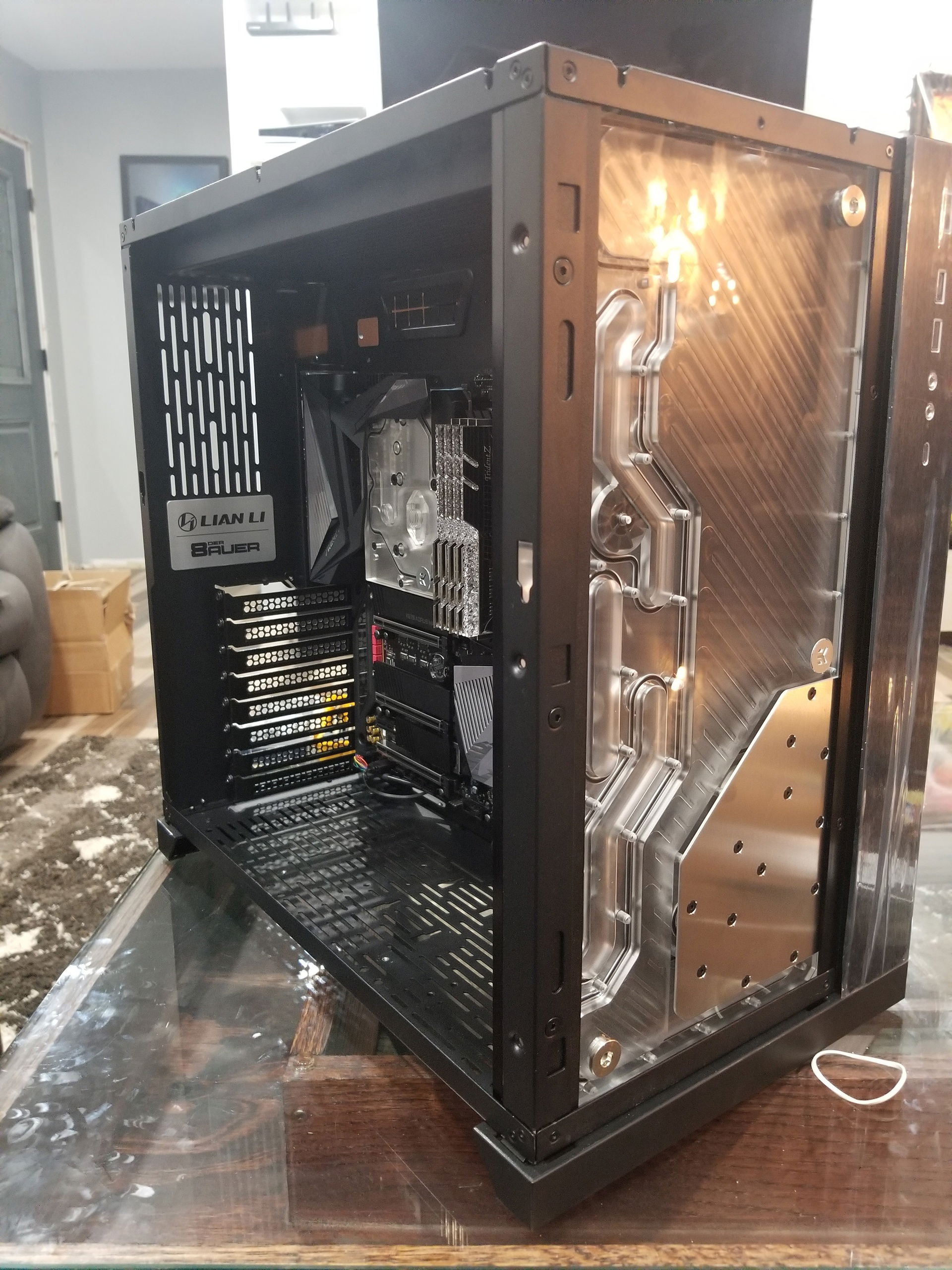 Stainless Pipe Dream Pc Build W Custom Built Desk Builds Gg