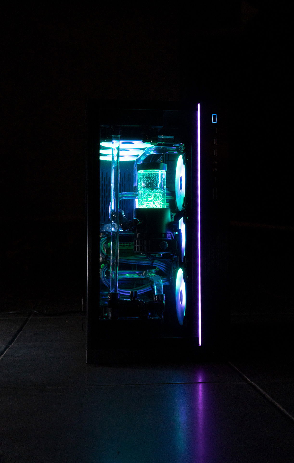 Overkill Green and Purple SLI Custom Loop » builds.gg
