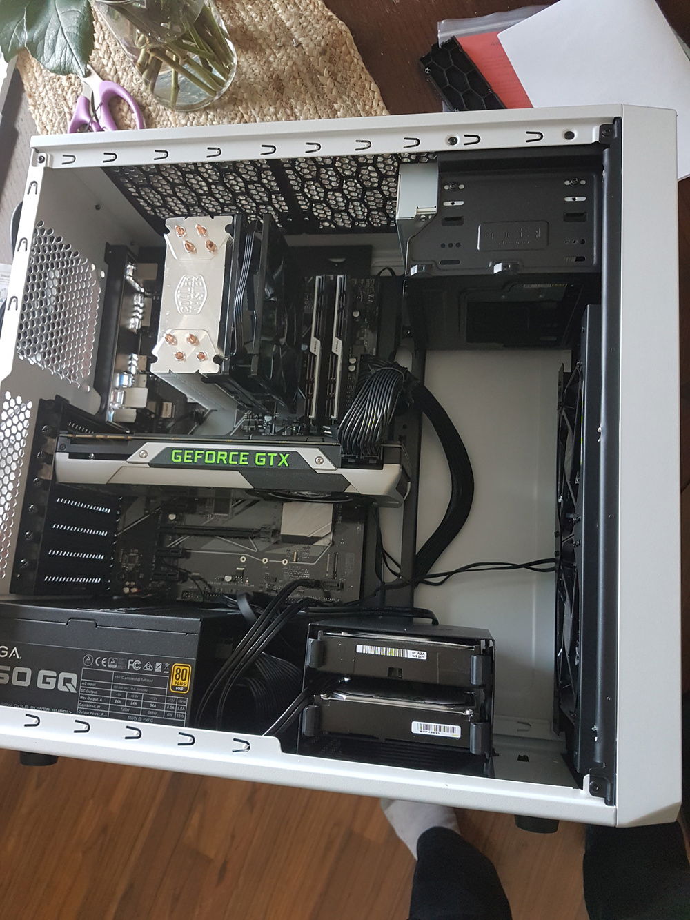 Initial components installed