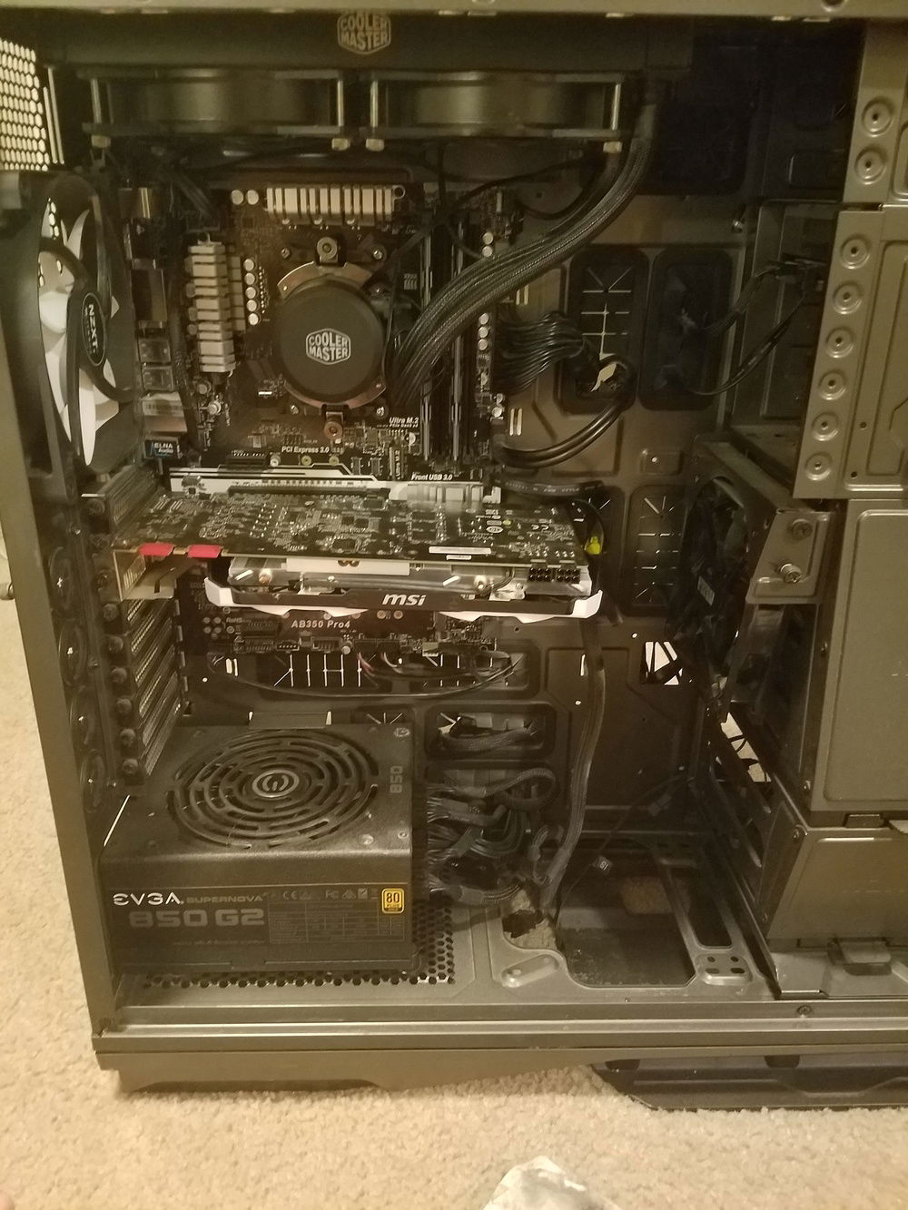 A glory picture after gutting her and cleaning everything off.